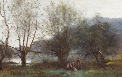 ヴィル・ダヴレイの池 作： Jean Baptiste Camille Corot